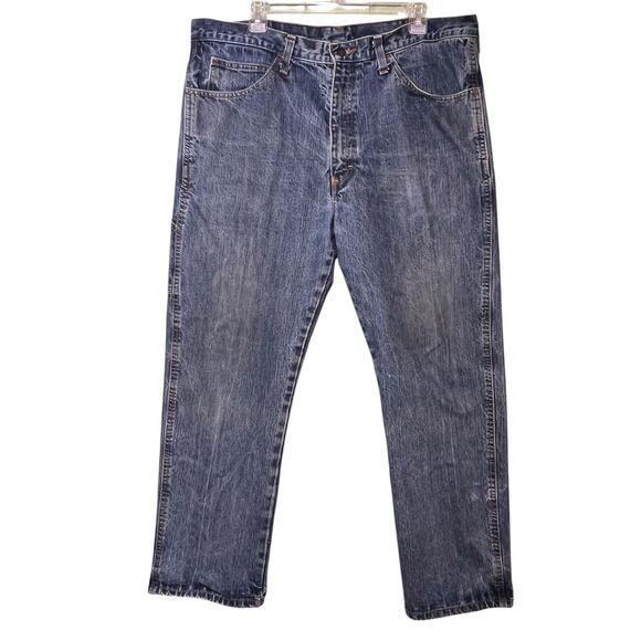 CRUDE Jeans Mens 38x30 Flame Resistant FR Westex Indigo CAT 2 NFPA 2112 RPS-1018 - Picture 2 of 11